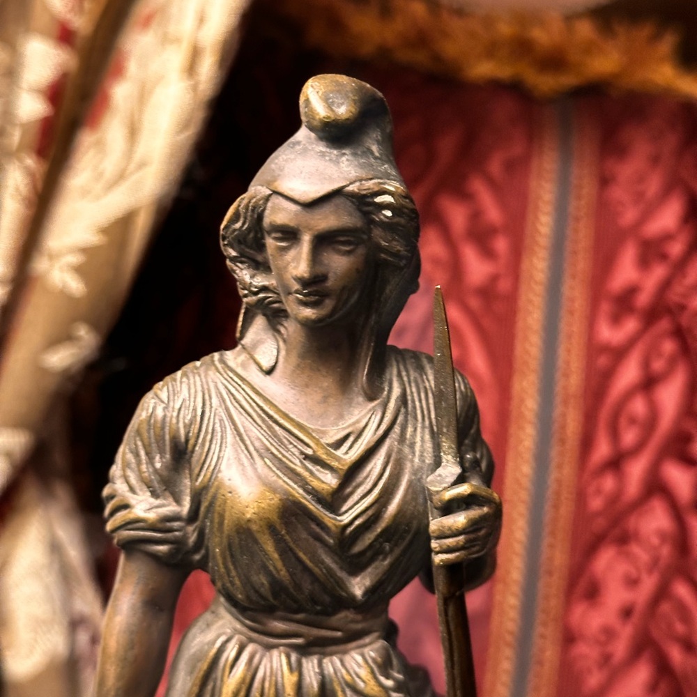 19th Century Bronze, inscribed “La Liberte, by Pierre-Jean David d’Angers.
